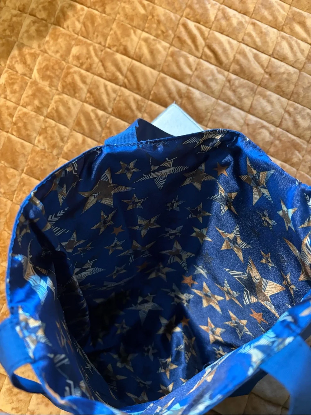 See By Chloé Navy Reversible Nylon Canvas Logo Tote